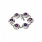 Handmade 925 sterling silver Purple Copper Turquoise Bracelet