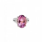 Beautiful 925 Sterling Silver Amethyst Cut Ring