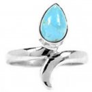 Awesome 925 Sterling Silver Blue Mohave Ring