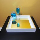 Golden Sax Luxury 15x15 Serving Tray High Gloss Gold
