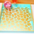 Tiger Sky Luxury 15x15 Serving Tray High Gloss Resin Coat