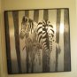 Bijan vintage 70's Origianl Etching Rare ART Zebra's