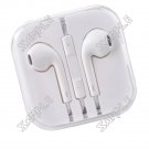 In-Ear Earphones Earbuds Earpods for Apple iPhone 5 with Volume Remote and Microphone - White
