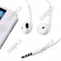 In-Ear Earphones Earbuds Earpods for Apple iPhone 5 with Volume Remote and Microphone - White