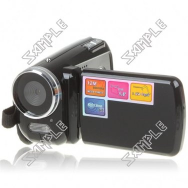 1.3MP CMOS Digital Video Camcorder w/ 4X Digital Zoom/AV-Out/SD - Black (3 x AAA / 1.8" TFT LCD)