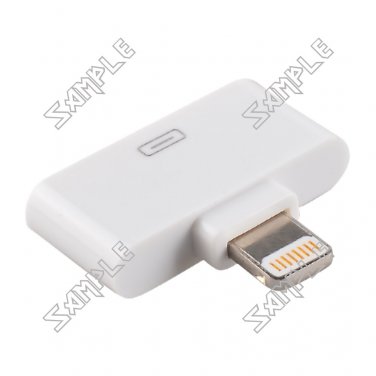 30 Pin to Lightning 8 Pin Adapter for Apple iPhone, iPad (White)