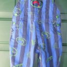 Gymboree Boys Girls Stripe Blue Jean Bib Overalls X-Small 5 Pocket Kid Stonewash