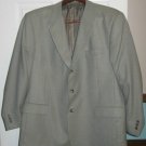 Louis Roth 100% Wool Sport Coat 48R Light Sage Green 3 Button Blazer
