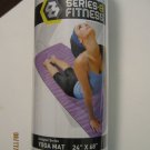 Yoga Exercise Pilates Mat Designer 24x68 New Lightweight Washable Teal Lavender