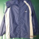 New Coleman Medium Wind Breaker Jacket with Hood Blue and Grey