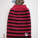 New Dog Cat Pet Sweater Medium Up to 35 Pounds Pink and Black