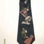 New Tabasco 76 US Flag Telephone Lightbulb 100%Silk NeckTie