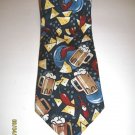 New Tabasco NeckTie Beer and Nachos Chili Peppers 100%Silk Made in USA