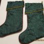 2 Christmas XmasStockings New Reversible Holiday Decorative Medium Size