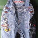 Boys Girls Blue Jean Bib Overalls Looney Tunes 18M Pants 5 Pocket Kid Cartoon