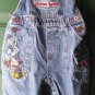 Boys Girls Blue Jean Bib Overalls Looney Tunes 18M Pants 5 Pocket Kid Cartoon