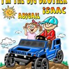 I'M THE BIG BROTHER & SISTER-T-SHIRT-BLUE HUMMER-FREE CUSTOMIZING