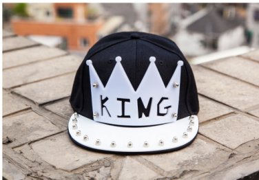 King of pop DIY acrylic plate hip hop snapback