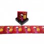Hand Painted Square Coaster Set of 6 pcs in a container box Glossy Red Coaster Wedding D&Atilde;&copy;cor