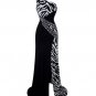 Mermaid Dress One Shoulder Zebra Animal Print Satin Cocktail Formal Dress