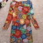 Gorgeous Women's Fall Retro Vintage Print Long Sleeve Tunic Dress M - 4XL