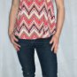 Boho Chic Aztec Print Racerback Women's Flouncy Flowy Tank Top