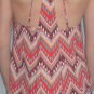 Boho Chic Aztec Print Racerback Women's Flouncy Flowy Tank Top