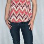 Boho Chic Aztec Print Racerback Women's Flouncy Flowy Tank Top