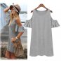 Women's Bohemian Boho Chic Butterfly Sleeve Cotton Summer Tunic Top Off Shoulder