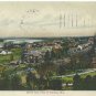 Durand WI Wisconsin Vintage Postcard Birds Eye View Divided 1907 Posted Printed