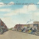 Red Lodge MT Montana Vintage Postcard Street Scene 12th and Broadway