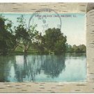 Ingleside IL Illinois Vintage Postcard Scene on Duck Lake 1910 Posted Divided