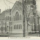 Rockford IL Illinois Vintage Postcard Centennial M.E ME Church Unposted Divided