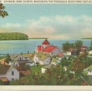 Scenic Postcard Village of Ephraim Door County Peninsula State Park WI Unposted