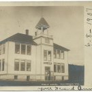 Elk Mound WI Wisconsin RARE RPPC Postcard Public School 1907 Posted Undivided