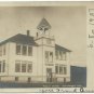 Elk Mound WI Wisconsin RARE RPPC Postcard Public School 1907 Posted Undivided