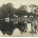 Waseca MN Minnesota Vintage RPPC Postcard North Star Park Lake Camping Scene