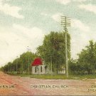 Shenandoah IA Iowa Vintage Postcard Clarinda Avenue Christian Church Unposted