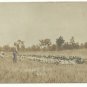 Camp Douglas WI RPPC Postcard Volley Fire COA 1908 Rifle Soldiers