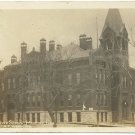 Hampton IA Iowa Vintage RPPC Postcard East Side High School 1909 Divided Posted