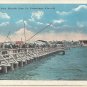 St Petersburg FL Florida Fishing from Electric Pier Vintage Postcard Unposted