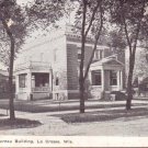 La Crosse WI United States Weather Bureau Building RPPC Postcard 1909 Divided
