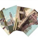 Lot of 4 Vintage Postcards Marion OH Sanitarium High School Church King House