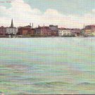 La Crosse WI Wisconsin City Scene River Front 1907 Postmark Divided