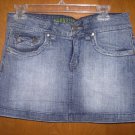 Womens Hydraulics Cute Short Jean Skirt 30 Inch Waist