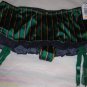 J. Simpson: Stripe Garter Straps Skirt W/Thong Medium