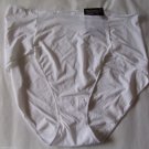 Bali White Hi Cut No Lines No Slip Stay in Place Panties Extra Large 8  LOT#264