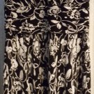 Connected Apparal Size 16 Fluted Fabric Black White Floral Womens Dress
