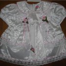 NWT 3 PC Formal Bridal Party Dress White Pink 12 mos