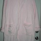 Jasmine Rose Intimates Women Embroidered Pink Short Robe Pockets Very Soft Large